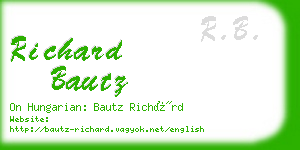 richard bautz business card